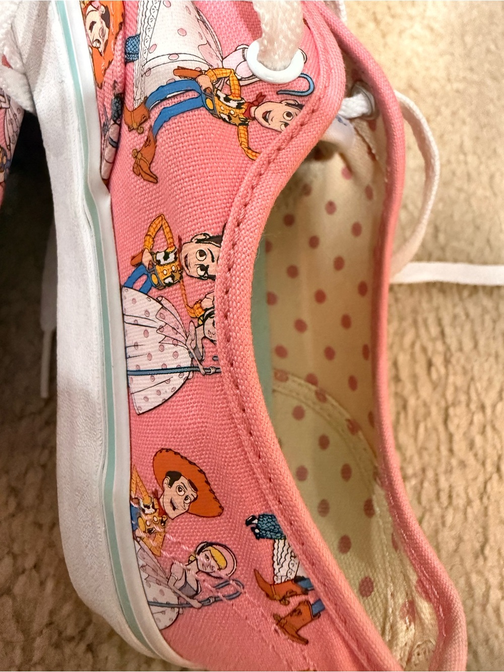 Disney 1st Edition Toy Story VANS Canvas Sneakers SIZE 7.5 women, men size 6 - Picture 5 of 10
